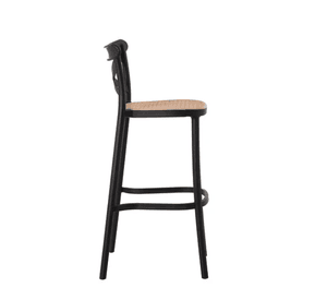 TABURETE DE EXTERIOR O INTERIOR SENA 65CM CON RESPALDO Y APOYA PIES