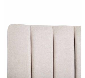 Respaldo Tubular Vertical Beige Super king