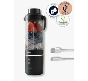Oster Licuadora Portátil, GoMAX, Capacidad 590 ml, para Smoothies, Color Negro, BLSTGFP-B20-000
