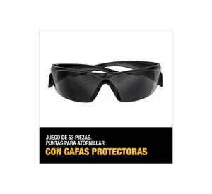 SET DEWALT DT71550-QZ 52 PZAS P-ATORNILLAR +LENTES OSCUROS