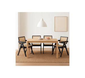 Pack de 4 sillas Chandigarh de madera - Negras