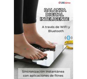 Balanza Pesa Digital Inteligente con App de Bluetooth Báscula Recargable