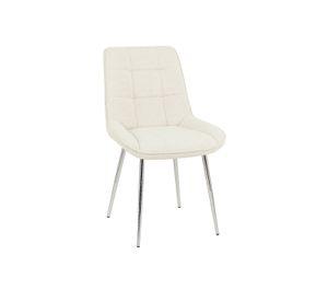 SILLA TAPIZADA BASE PLATEADA MODERNA MERICHAIR