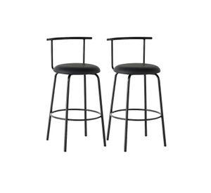 PACK 2 PISOS O TABURETES ALTOS ROUND NEGRO