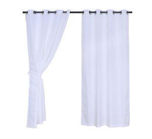 Set Cortinas Jqd Argo. 140x220 Chevron Text. Whit