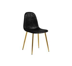 SILLA DE GAMUZA PARA COMEDOR MURCIA DORADA