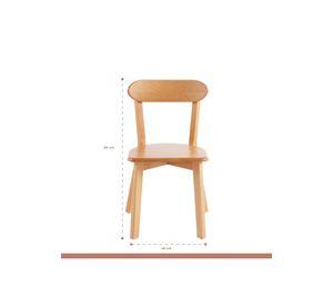Pack de 2 Sillas Fresno de Madera - Natural