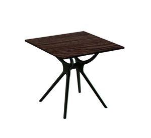 Mesa de Comedor Art 80x80 Cafe Marron