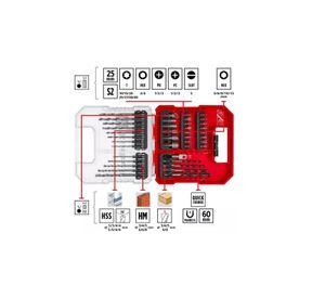 SET ACCESORIOS EINHELL L-CASE 40 PZ PUNTAS - DADOS-BR
