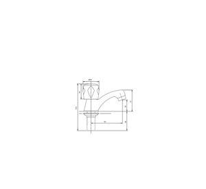 LLAVE LAVATORIO LINEA METAL