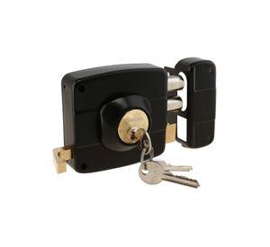 CERRADURA SOBREPONER OISTER 111 NEGRO CON CAJA METALICA