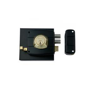 CERRADURA SOBREPONER OISTER 111 NEGRO CON CAJA METALICA