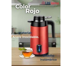 Termo Hervidor Eléctrico Acero Inoxidable 2 Litros Rojo
