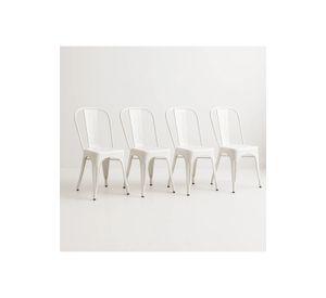 Pack de 4 sillas Tolix Blancas