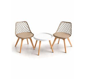 Set de Mesa y 2 Sillas Magic Tulip Mesh