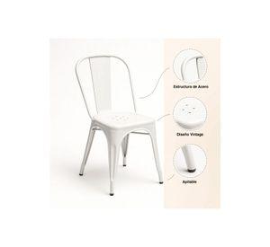 Pack de 4 sillas Tolix Blancas