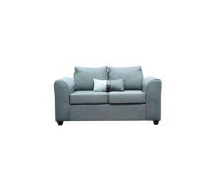 Sof 2 Cuerpos Tela Poli ster Gris Fancy Hogar