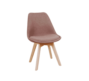 SILLA PARA COMEDOR TULIP ASIENTO ACOLCHADO TAPIZADO EN LINO