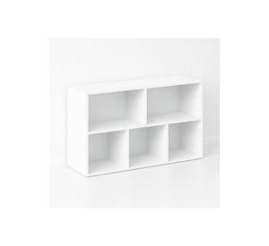 Estantería Baja MultiBox 80x24x49.5 Blanca