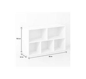Estantería Baja MultiBox 80x24x49.5 Blanca