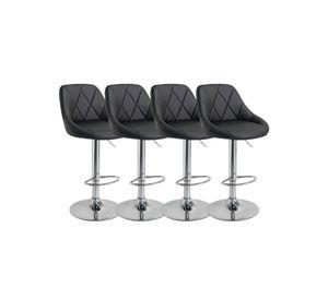 PACK 4 SILLAS DE BAR AJUSTABLES ECOCUERO DANI