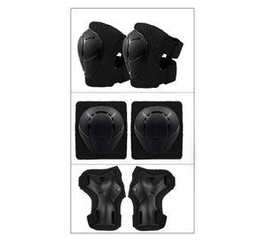 Pack Rodilleras Coderas y Muñequeras - Negro