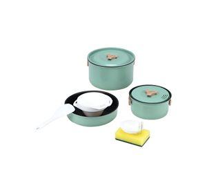 Set Ollas Aluminio Anti-Adherente 3 Piezas