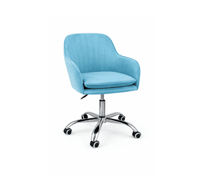 Silla de Escritorio Giratoria Acolchada Lineal Silver