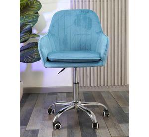 Silla de Escritorio Giratoria Acolchada Lineal Silver