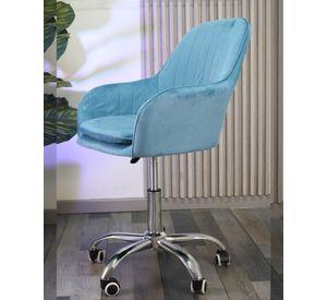 Silla de Escritorio Giratoria Acolchada Lineal Silver