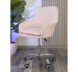 Silla de Escritorio Giratoria Acolchada Lineal Silver