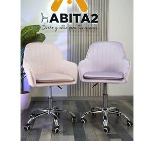 Silla de Escritorio Giratoria Acolchada Lineal Silver