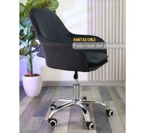 Silla de Escritorio Giratoria Acolchada Lineal Silver
