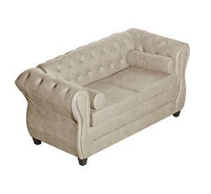 SOFÁ 2 CUERPOS CHESTERFIELD BEIGE