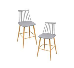 Pack 2 Taburetes de Bar 65 cm Royal Estilo Nordico