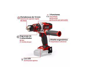 TALADRO PERCUTOR TE-CD 18/48 EINHELL+ 2BAT 2.0 AH + Carg.