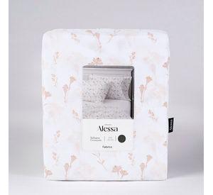 Sabana estampada 200H Florencia 1.5 PL Bco