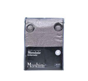 Set Cortinas Jqd Argo. 140x220 Mandala Text. Taup