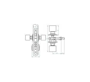 CERRADURA EMB.205 ODIS L ACCESO NEGRO BT