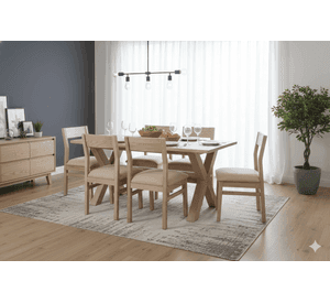 Comedor 6 Sillas Cruz Vendetta Beige
