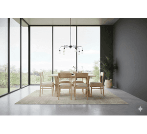 Comedor 6 Sillas Cruz Vendetta Beige