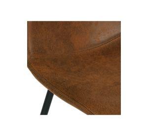 Pack de 2 Sillas Spoon Ecocuero vintage café oscuro