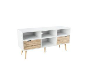 Rack de TV Top Living Bolonia con Cajones 117cm Nórdico