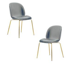 PACK 2 SILLAS DE COMEDOR BERLIN GOLD