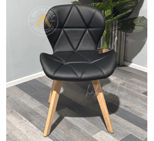 SILLAS ACOLCHADA RADAR WOOD ASIENTO ECOCUERO - 2 UNID