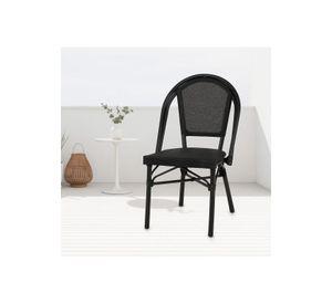 Silla Bistro Parisina Textileno - Negro