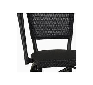 Silla Bistro Parisina Textileno - Negro