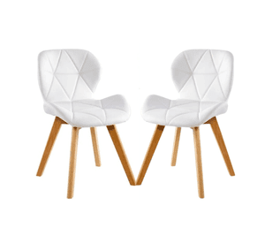 SILLAS ACOLCHADA RADAR WOOD ASIENTO ECOCUERO - 2 UNID