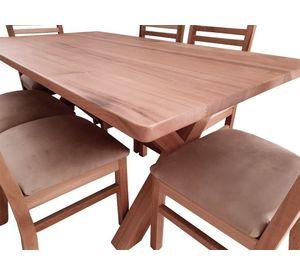Comedor 6 Sillas Cruz Palillo Beige