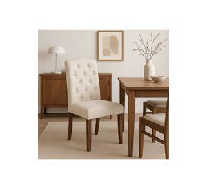 Silla de Comedor Acolchada Madera Elegance